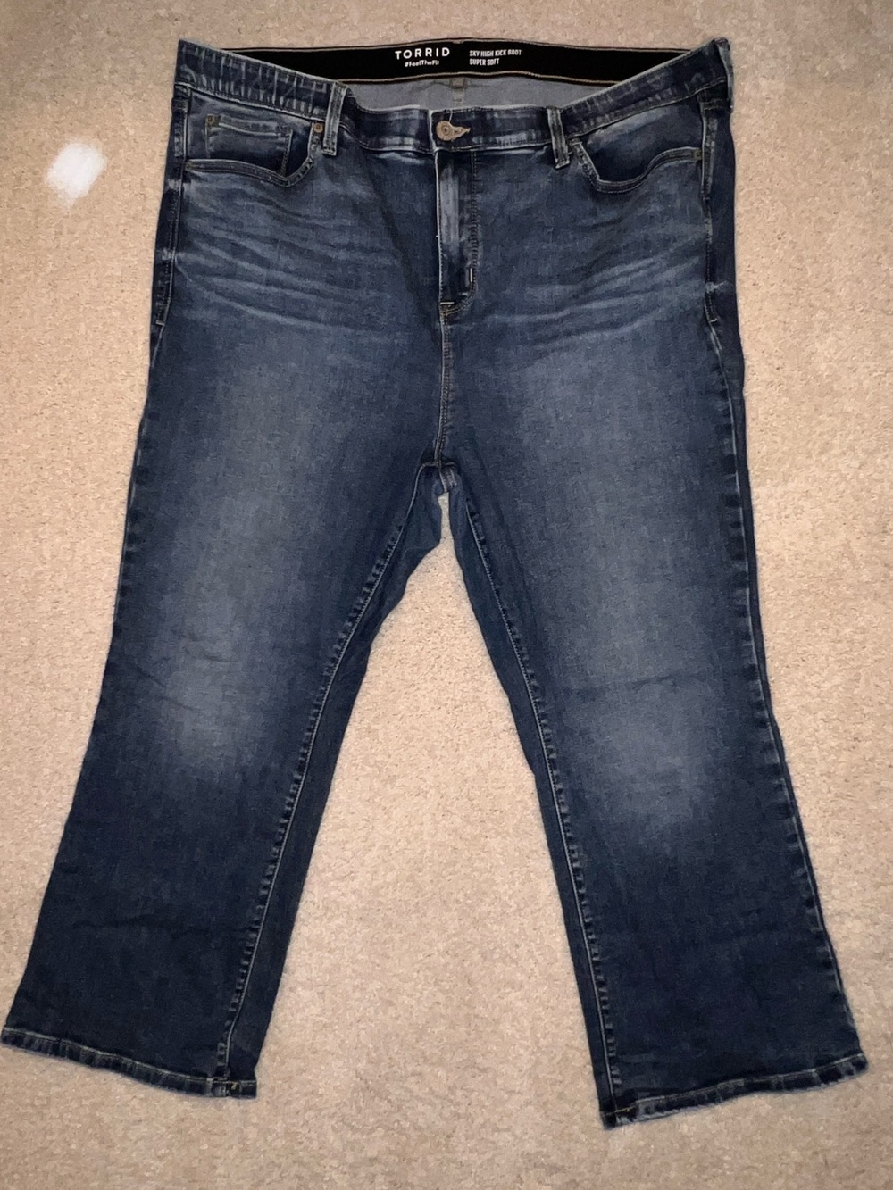 torrid Dark Blue Ankle Crop Jeans